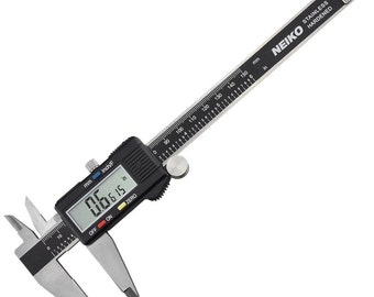 Electronic Digital Caliper, Bead measuring tool, Vernier Caliper, Extra-Large LCD Screen, 0-6", Neiko 01407A