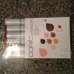 Copic Skin Tones I Bolígrafos, marcadores; Copic Sketch Set de 6 rotuladores