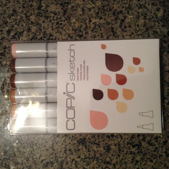 Copic Skin Tones I Pens, Markers Copic Sketch Set of 6 Markers 