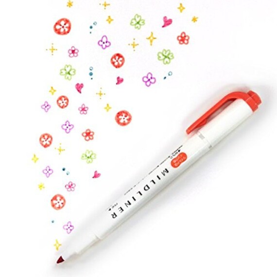 25 Zebra Mildliner Highlighters, Japanese Import Kawaii Cute Pens Zebra All  Colors Highlighter Mildliner, Marker 