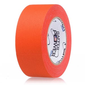 Ruban adhésif résistant orange ; Ruban adhésif gaffer de qualité professionnelle 2 po. x 30 po., imperméable et polyvalent, plus résistant que le ruban adhésif en toile