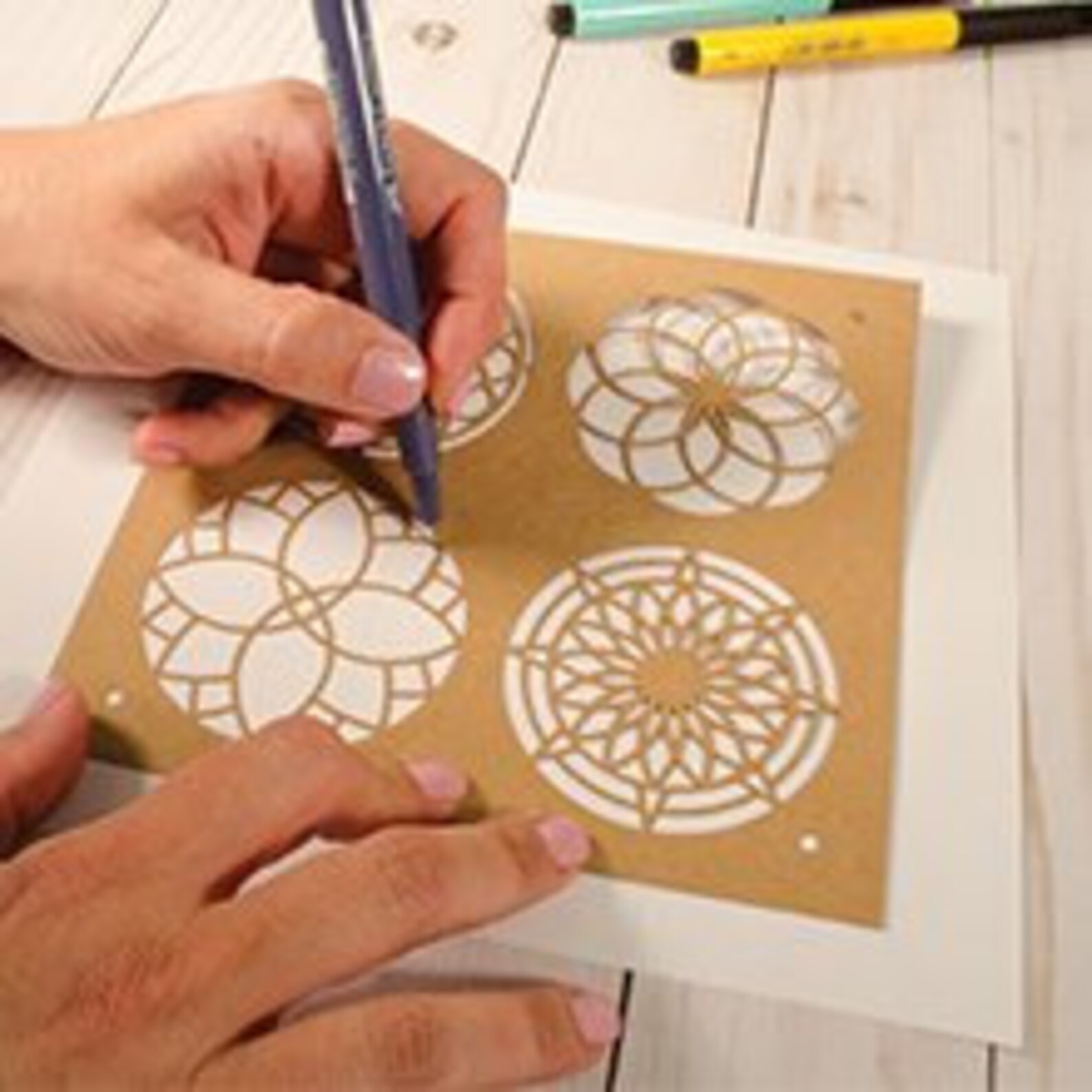 13 Mandala Template Stencil Guides Mixed Media Paper Etsy