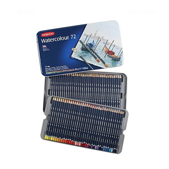 72 Watercolor Pencils Derwent Watercolor Pencils 3.4mm Core 