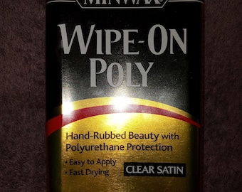 Satin Minwax Wipe-On Poly 40910000, 1 Pint 16 Fl Oz 473mL; Wood Finish, Polish, Protection