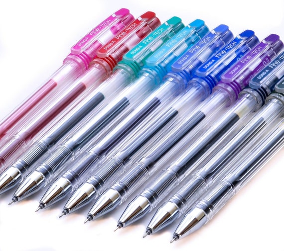 Dong-A Fine-Tech Excellent Writing 0.3 mm Gel Ink Roller Ball Pens Black (Pack of 12)