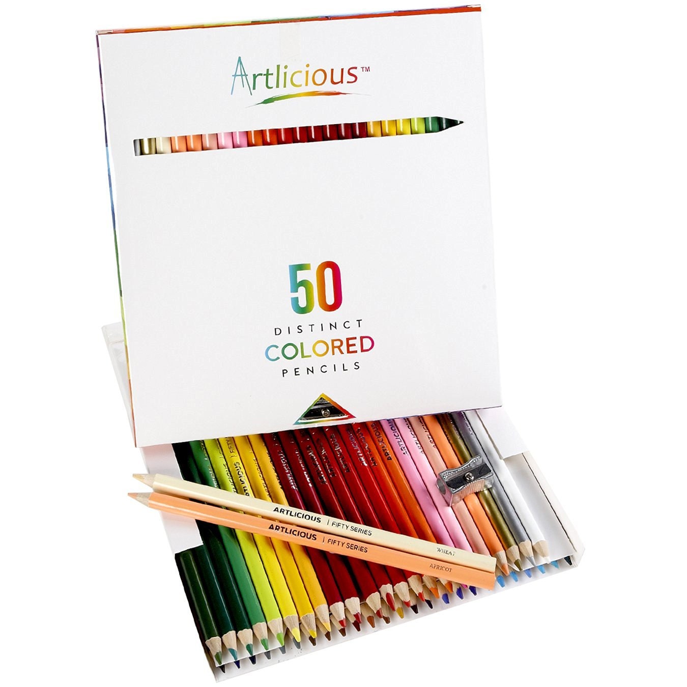 Artlicious 120 Premium Adult Colored Pencils Coloring Books