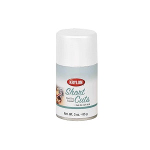Pintura en aerosol de esmalte blanco mate; Krylon KSCS032 Short Cuts, 3 oz; Artes, manualidades, modelado, restauración y más