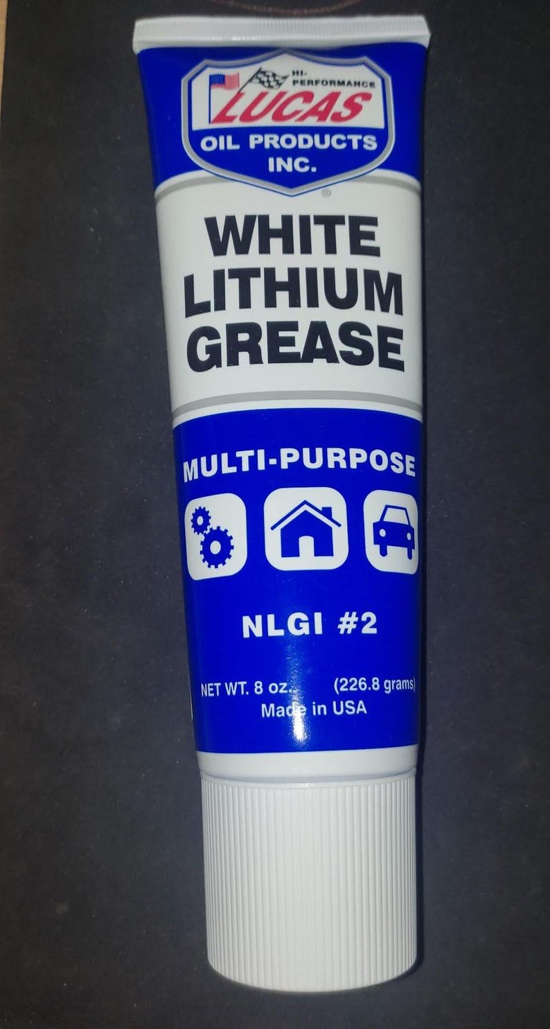 Lucas Oil White Lithium Grease Lubricant Lube, 8oz, LUC10533