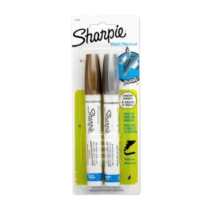 Gold- und Silbermetallic Sharpie-Farbstiftmarker Mittlere Spitze Wasserbasierte Sharpie-Postermarker; Zeichnung, Färbung, Kunst, Handwerk Farbe Stifte