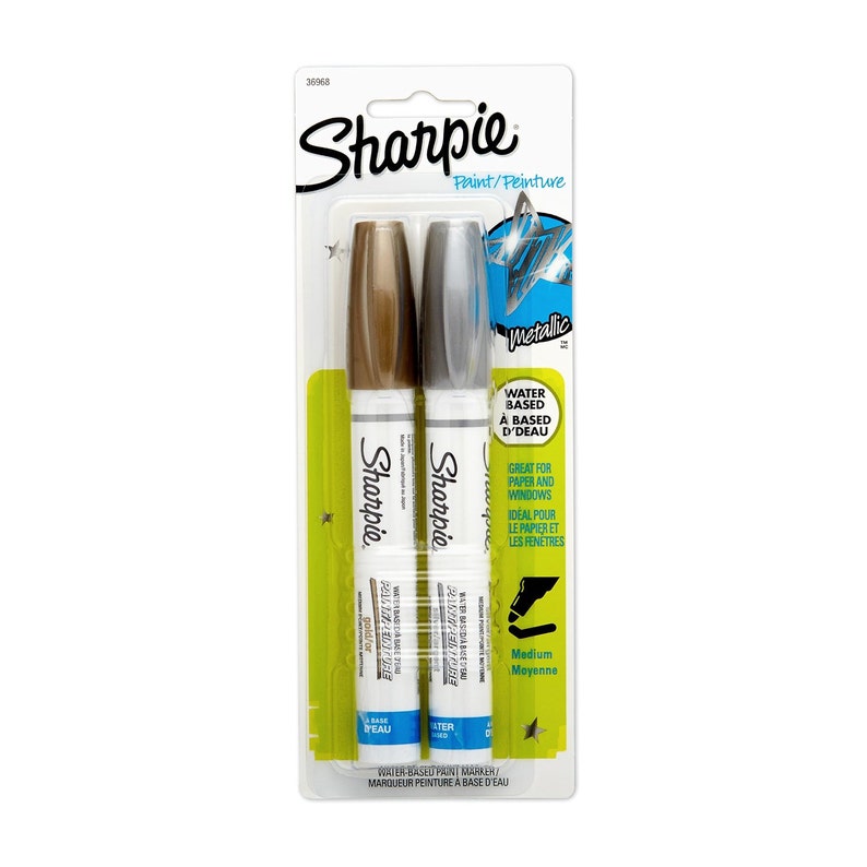 Gold Silver Metallic Sharpie Paint Pen Markers Medium Point Etsy