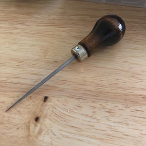 Awl Tapered, Heavy Duty, Bookmaking, Leatherworking, Shoemaking, Woodworking, Stitching, Sewing, more