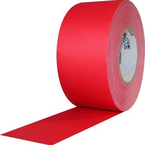 Ruban adhésif rouge ; Ruban adhésif résistant à l'eau, résistant à l'eau et polyvalent de qualité professionnelle, large, 3 po.