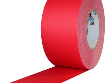 Red Gaffer Tape; Wide 3inx55yd Heavy Duty Pro Grade Gaffer's Non-Reflective, Waterproof, Multipurpose Tape