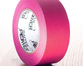 Pink Heavy Duty Gaffer Tape; 2"x30y Professional Grade Gaffer's Non-Reflective, Waterproof, Multipurpose Tape Stronger than Duct Tape