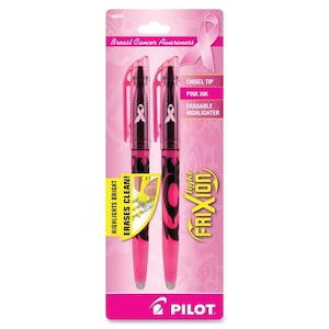 2 Light Pink Pilot Frixion Erasable Highlighters; Coloring Bible Study Journaling Planer Pens Markers Highlighters