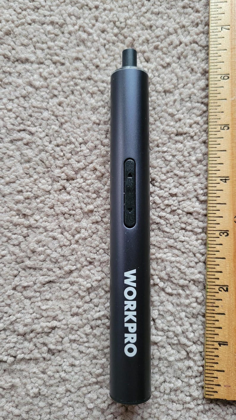 Mini Electric Precision Magnetized Screwdriver Set; S2 Steel Bits, Led Lights, Cordless; WorkPro