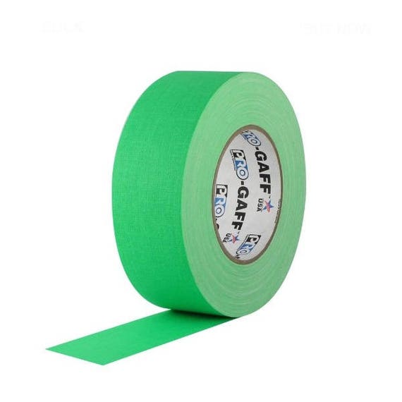 Fluorescent Green Gaffer Tape 2inx55yd Heavy Duty Pro Grade Gaffer's  Non-reflective, Waterproof, Multipurpose Tape Stronger Than Duct Tape 