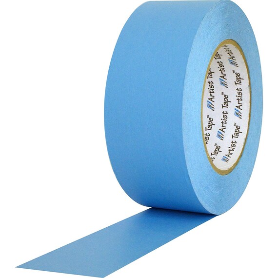 Blue Extra Wide ARTIST TAPE 2 Inch Flatback Printable Paper Board Console  Masking Artist Tape, 60 Yards Roll 