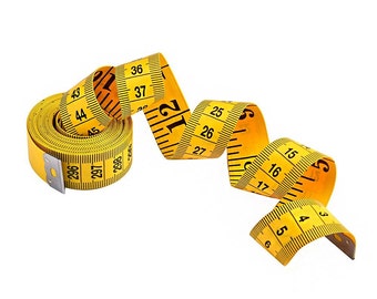 120 Inch (300 cm) Soft Tailor Tape Measure for Sewing - Yellow 