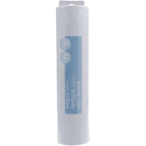 White Glossy Permanent Vinyl, Self-Adhesive; Decals, Labels, etc. For Cricut, Silhouette, or cut by hand; 9&quot; x 10&#39; Vinyl Sheet, Roll