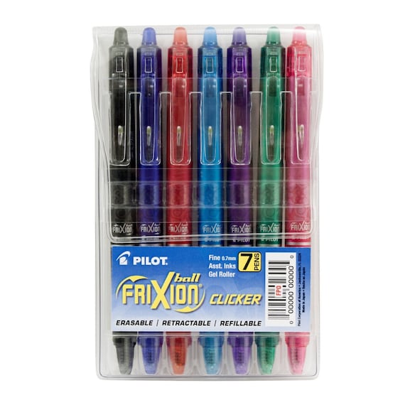  Pilot Frixion Clicker Retractable Erasable Red Gel Ink Pens, 3  Pens 6 Refills : Office Products