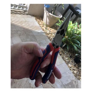 6 Inch Needle Nose Pliers with Side Wire Cutter, Aligator Long Nose Cutting Pliers, Workpro W031269