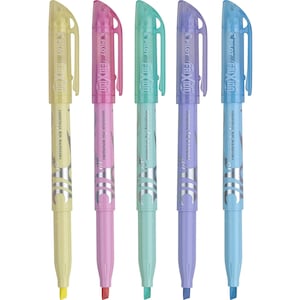 Pilot Frixion Erasable Highlighter, 5 Pastel Colors; Coloring Bible Study Journaling Planer Pens Markers Highlighters
