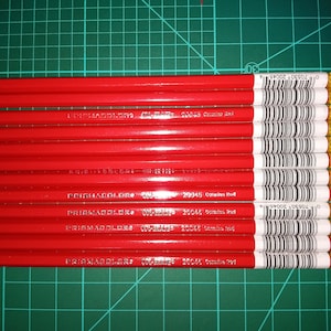 12 karmijnrode Prismacolor Col-Erase uitwisbare kleurpotloden; 20045 Boekkleuring, tekenen, manga, Prismacolor Arts Crafts