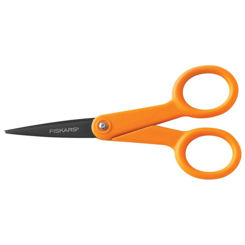Fiskars 5 Inch Nonstick Pointed Tip Scissors Fabric Craft Etsy