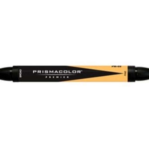 May include: A Prismacolor Premier fine-tip marker with a brown chisel tip. The marker is labelled "Prismacolor Premier" and "PM-029" in black text on a yellow background.