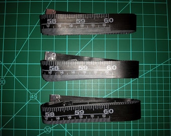 3X Black Soft Tape Measure, Easy To Read 60 inch & 152cm Measuring Tape; Sewing, Seamstress, Tailor Body Cloth Flexible Ruler Tape