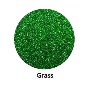 Grass Green High Glitter HTV Iron On Heat Transfer Vinyl for Most Fabrics; Cricut, Silhouette or cut by hand; 12x20 inch Heat Transfer Vinyl
