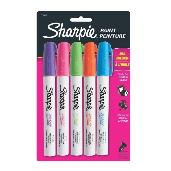 Sharpie Oil Based Medium Point Paint Markers, 5 Fashion Colored Markers  Drawing, Packing and Shipping, Sharpie Arts Crafts 