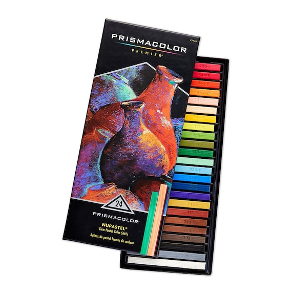 Prismacolor Nupastel Set of 24 Firm Colored Pastels; Drawing