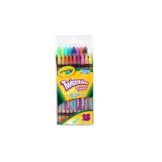 18 Crayola Twistables Colored Pencils Adult Coloring Books, Drawing, Bible  Study, Planner Color Pencils 