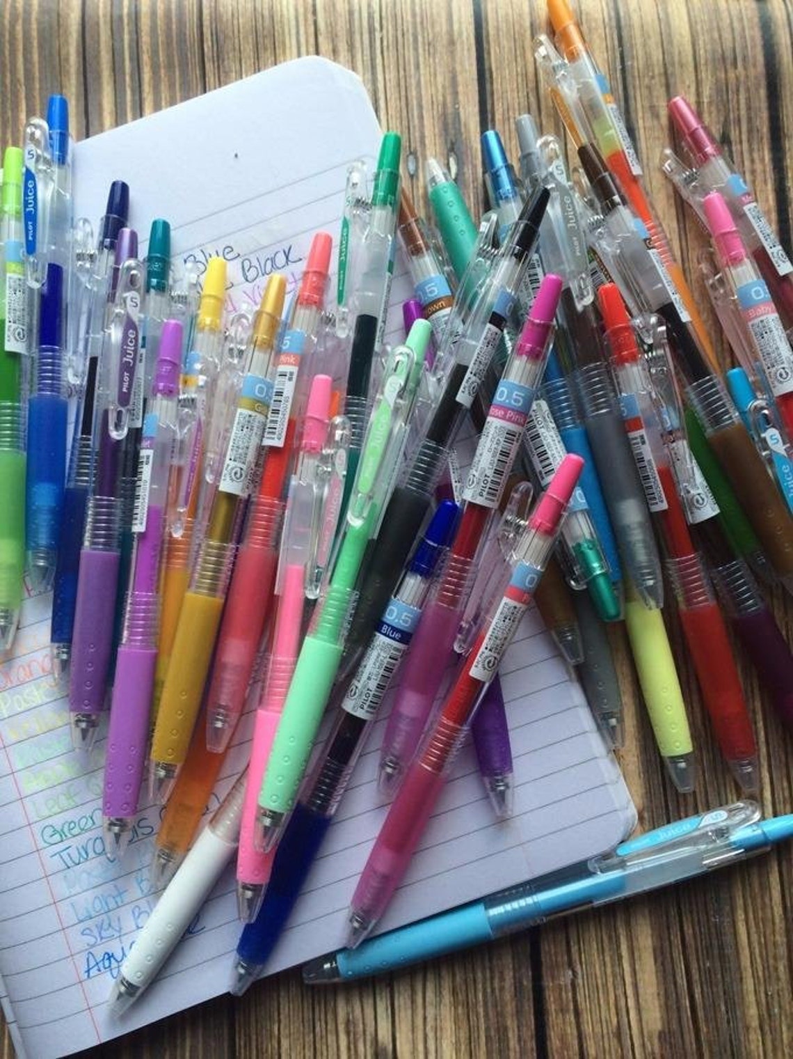 24 Color Pilot Juice Coloring Gel Pens, Knock, 0.7 Mm Extra Fine Tip ...