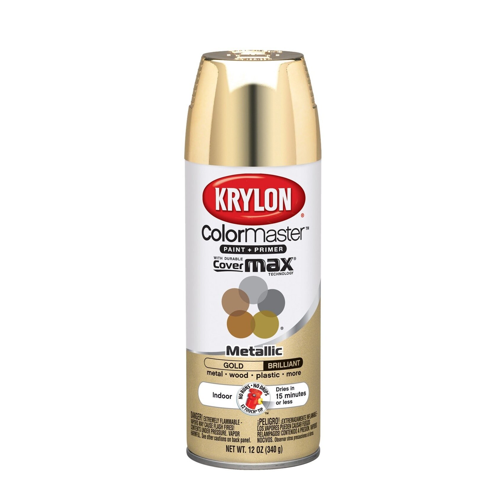 Metallic Gold Aerosol Spray Paint Brilliant Finish Krylon Etsy