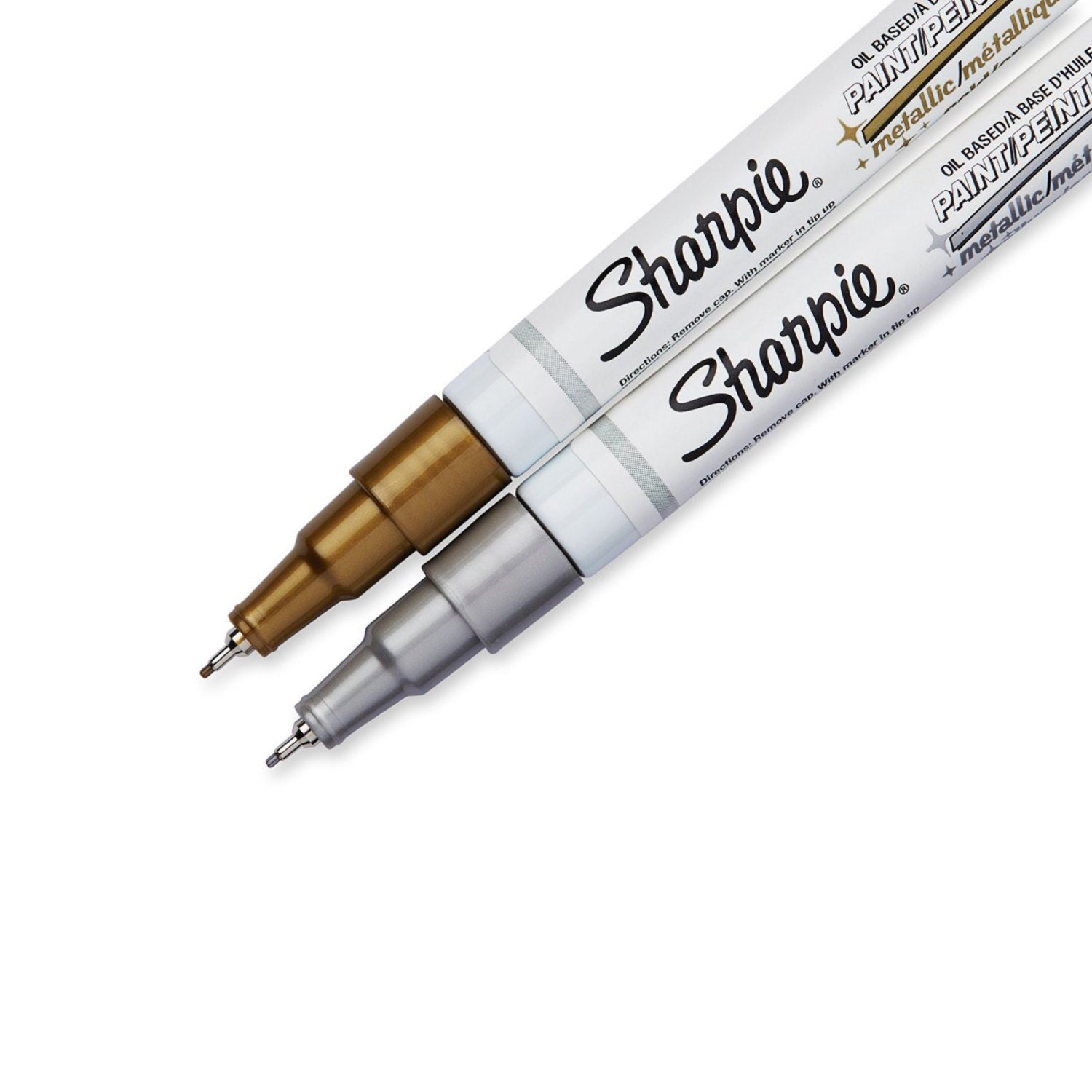 Sharpie Gold & Silver Paint Markers, 2 Count, Size: Extra Fine Point, Set of 2