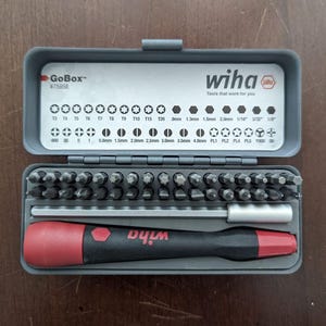 Precision Micro Bit Set Screwdriver, Wiha 75958 GoBox