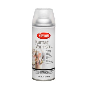Lakier w sprayu Kamar; Krylon K01312, jakość muzealna, lakier w aerozolu Kamar, 11 uncji