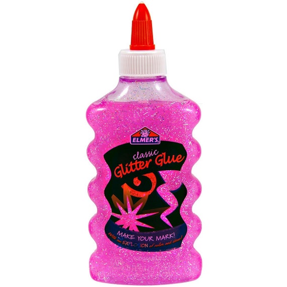 Colle de paillettes liquide rose Elmer, adhésif lavable, 6oz Slime