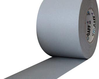 Extra Wide Grey Gaffer Tape; 4in x 55yd Heavy Duty Pro Grade Gaffer's Non-Reflective, Waterproof, Multipurpose Tape