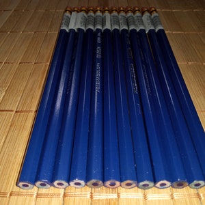 12 Blauwe Prismacolor Col-Erase uitwisbare kleurpotloden, 20044