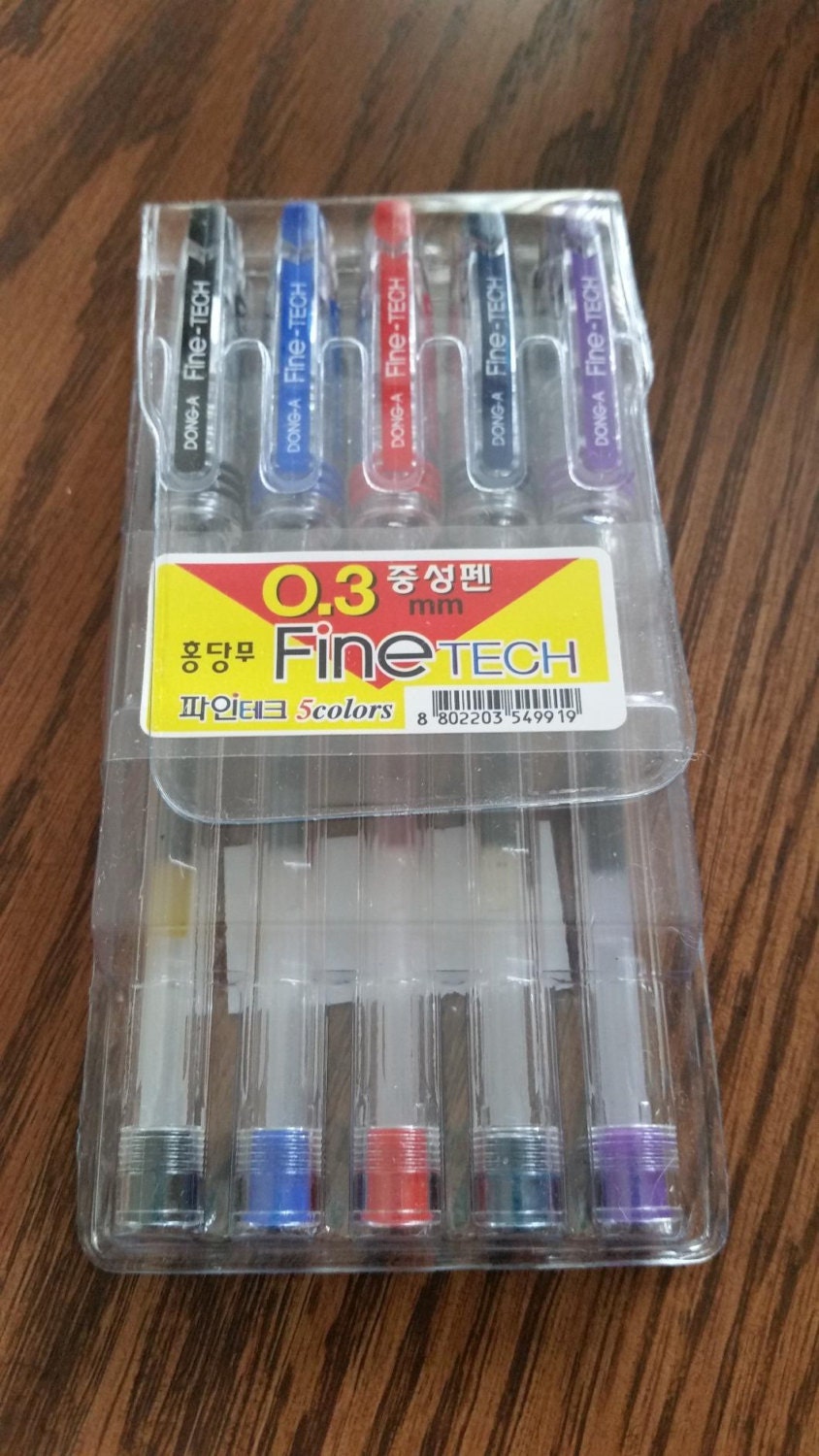 DONG-A FineTech Excellent Writing 0.3mm Gel Ink Pens (10 colors) by Dong A