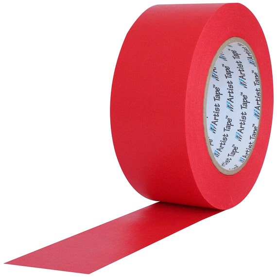 Red Extra Wide ARTIST TAPE 2 Inch Flatback Printable Paper Board