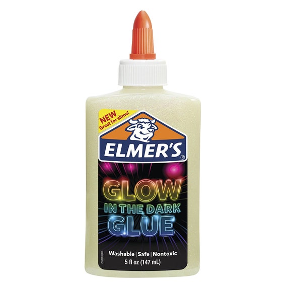 Natural White Elmer's Liquid Washable Glow in the Dark Glue, Washable  Adhesive, 5oz Homemade Slime, Paper Crafts, Art Work, School, Cards 