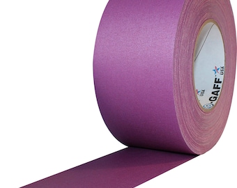 Purple Gaffer Tape; Wide 3inx55yd Heavy Duty Pro Grade Gaffer's Non-Reflective, Waterproof, Multipurpose Tape