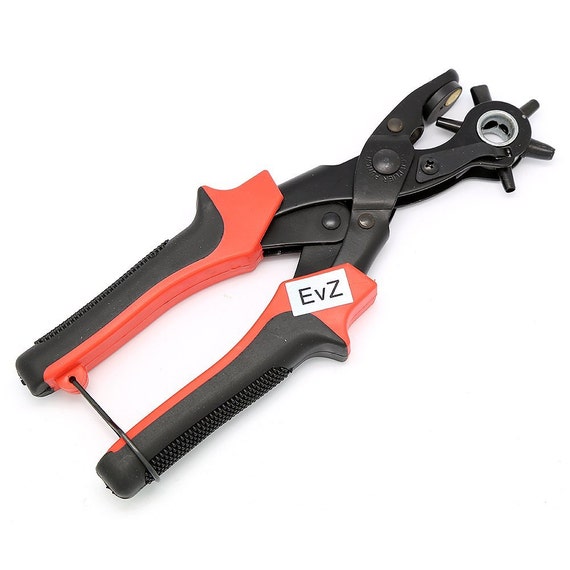 Leather Hole Punch Belt Tool 6 Sizes Puncher Revolving Pliers Heavy Duty 