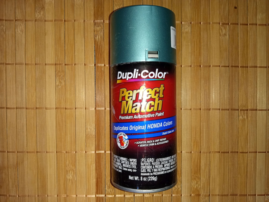 8 Oz Duplicolor Perfect Match Spray Paint Honda Hampsted Green Metallic, Aerosol Can BG11M