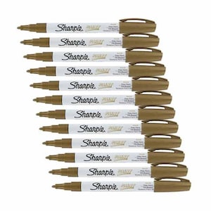 1 Each Sharpie Permanent Markers, Metalic Fine Point / Painting /  Watercolor / Art Marker Pens Dual Tip Brush Pen 